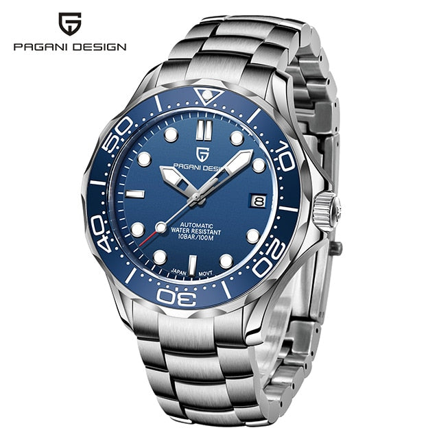 PAGANI DESIGN Top brand 2023 Men automatic watch Fashion 007 men mechanical watches Curved sapphire mirror Waterproof clock NH35